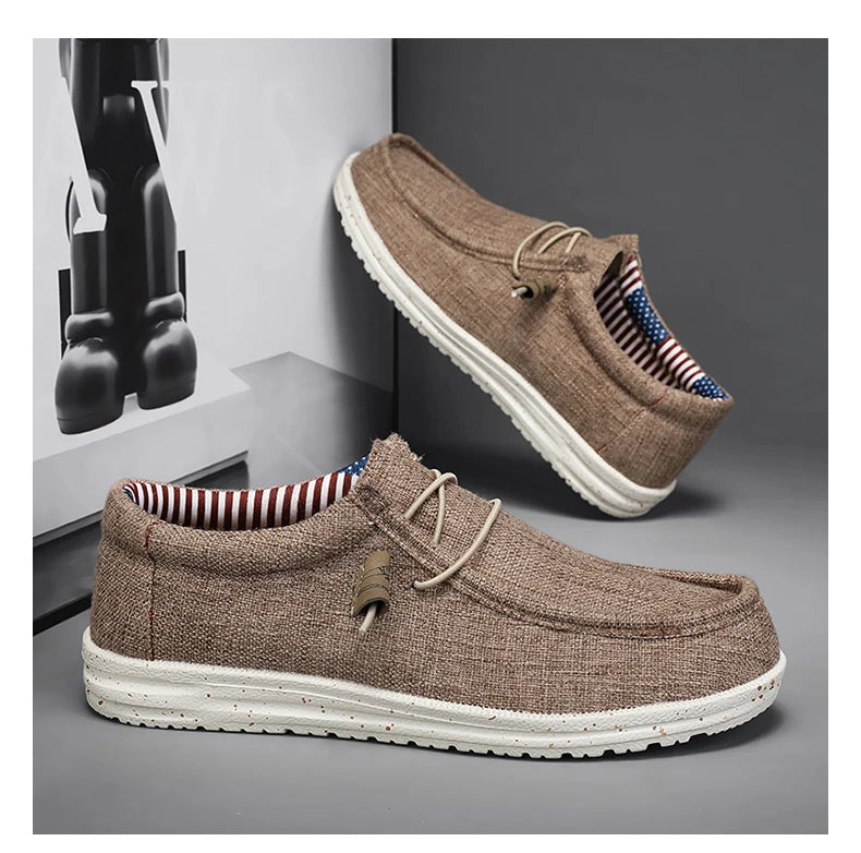 Men's Mesh Loafers Autumn Mens Vulcanized Shoes Breathable Lightweight HikingOutdoor Sports Shoes Zapato Abierto Scarpa Aperta