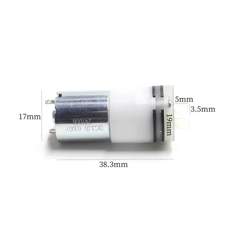DC 3V Water Pump 350mL/min Mini Self-priming Suction Water Pump for Home Cleaning Appliances Beauty Device
