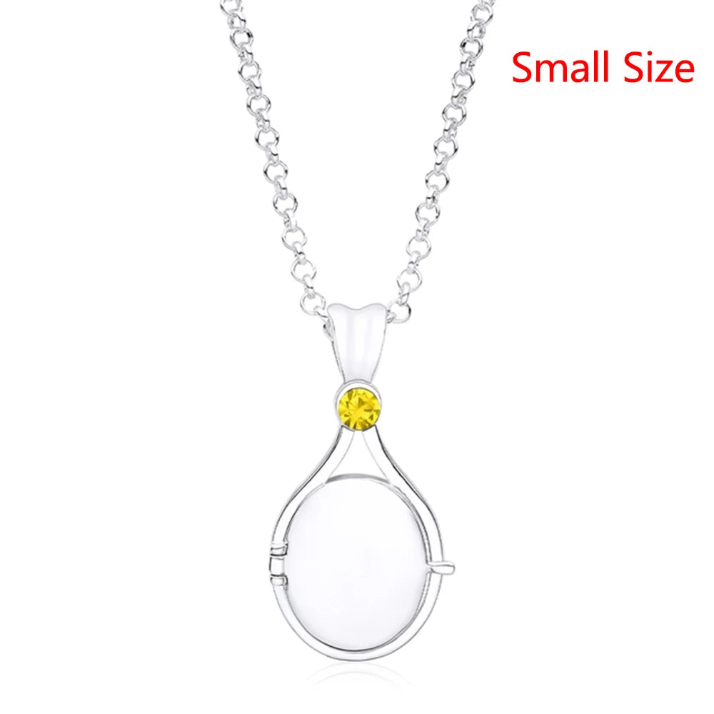 H2O Locket Pendant Necklace Mermaid Silver Color with Crystal Just Add Water Necklaces TV Movies Jewelry for Women Girls