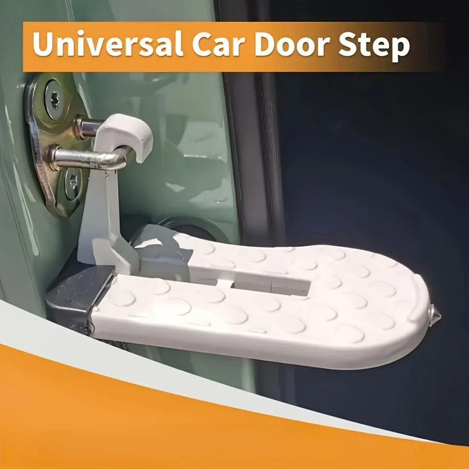 1 Aluminum Alloy Car Door Foot Pedal Assist Hook Top，Foldable Roof Rack Door Step，Easy access to the car roof，Universal Car Moun