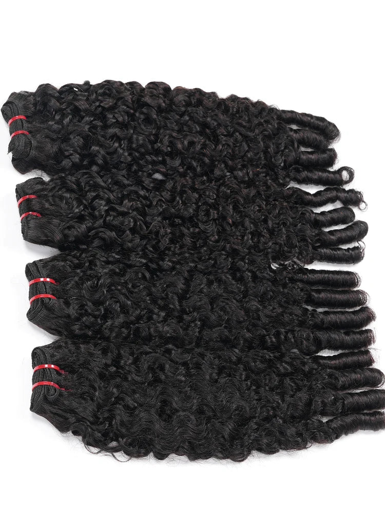 Mink Burmese Curly Bundles 100% Raw Human Hair Bundles Deep Wave 3 4 Bundle Vietnamese Virgin Hair Weave For Women Double Drawn