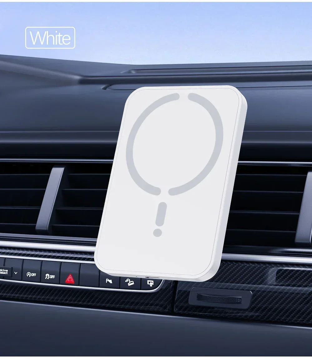 Car Air Vent Magnetic GPS Phone Holder Stand Wireless Charger For Magsafe iPhone 17 16 15 14 13 12 Pro Max Cell Fast Charging