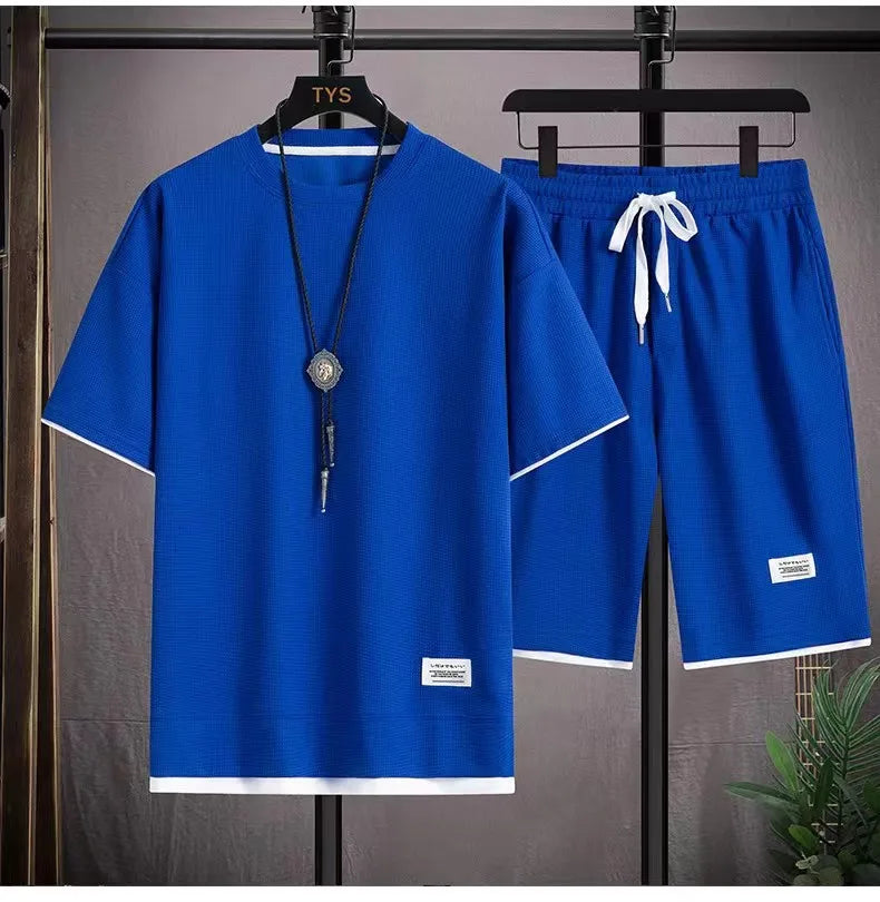 Sportswear Set Sports Man Tights Workout Suit Men's Tracksuit Moisture Wicking Jogging Gym T-Shirts Pants Shorts Clothing Outfit