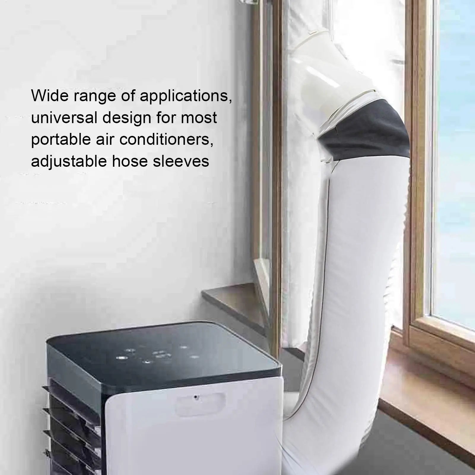Home Air Conditioner Hose Protector Heat Insulation Dust Proof Adjustable Pipe Wrap Sleeve Home Appliances Parts for House Room