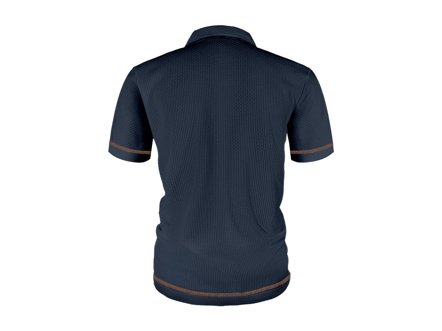 Summer ice silk lapel men's short-sleeved T-shirt men's clothing top