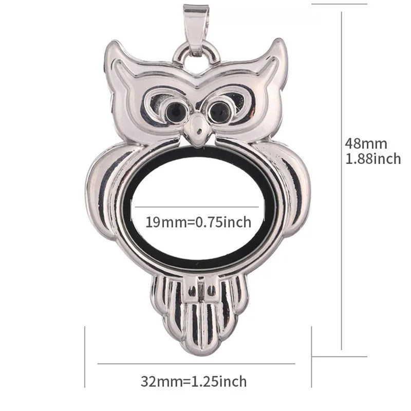 1Pc Punk Heart Round Memory Reliquary Photo Medaillon Pendant Glass Geometric Cremation Ashes Floating Locket кулон Jewelry