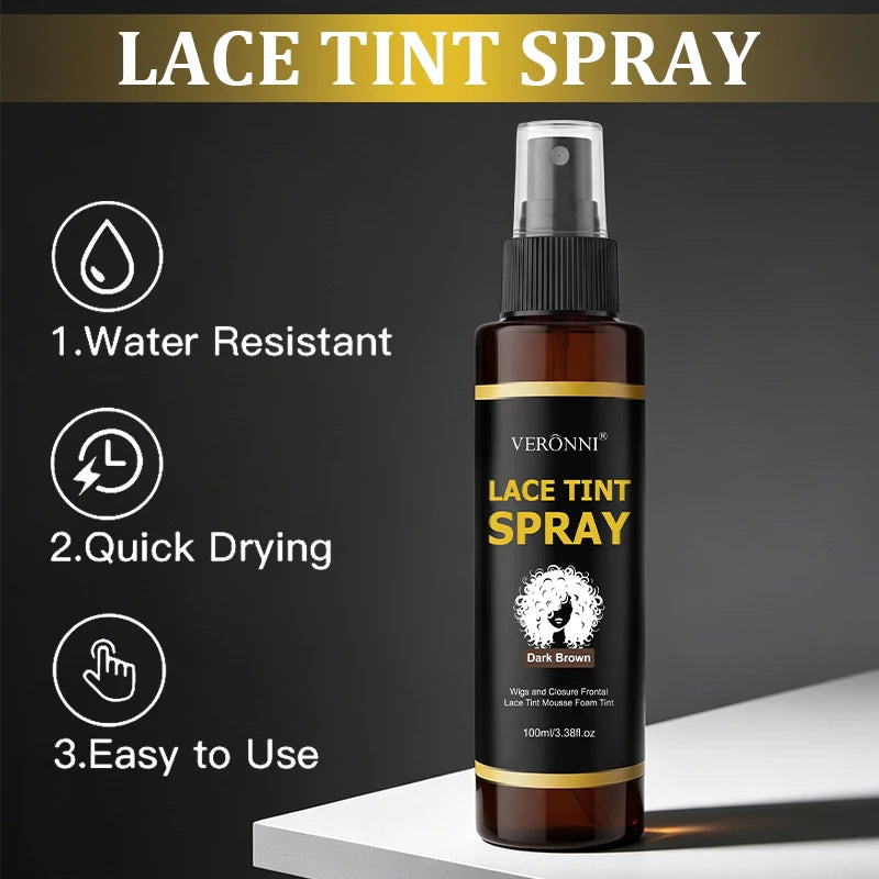100ml Lace Melting Spray And Holding Spray,Wig Melting Spray Strong Natural Forming Hold Dyed wig care spray For Lace Wigs