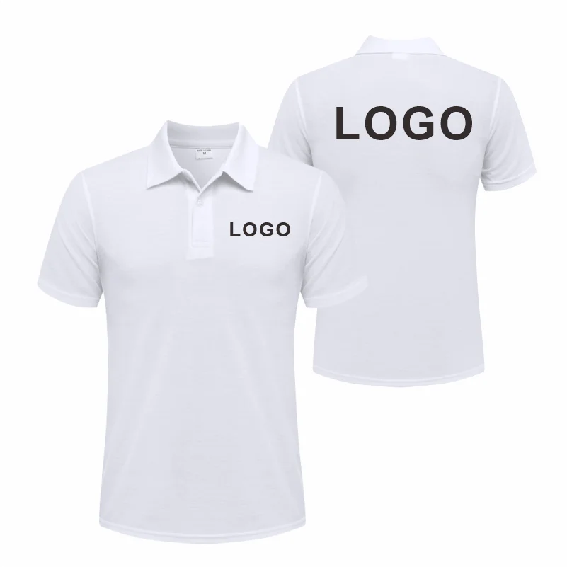 Customized Logo Breathable Polo Shirt Casual Company Group Clothing Lapel Short Sleeve Polo Shirts Work Clothes Print Embroidery