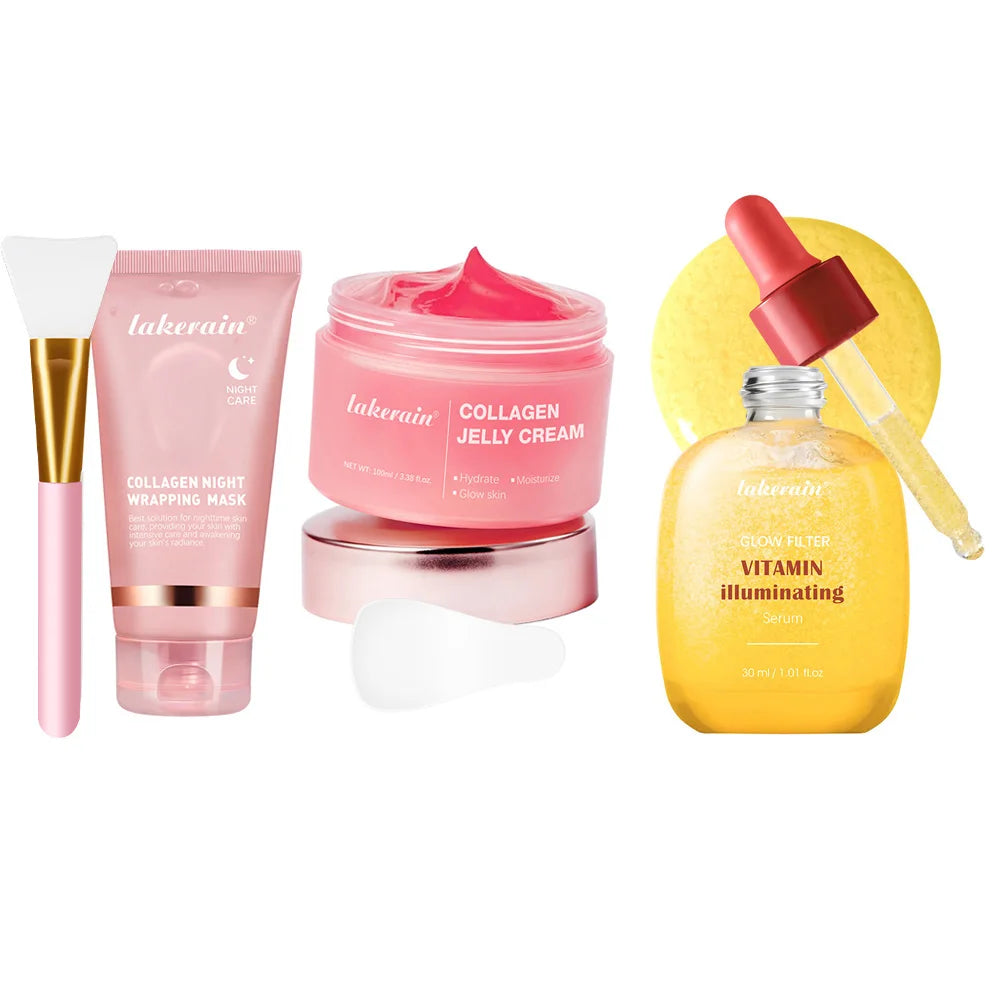 Korean Deep Collagen Mask Peel Off Mask Face Anti Wrinkle Lifting  Skin Care Masks Bio Pack Night Wrapping Woman Overnight Skin