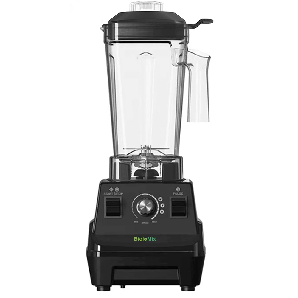BioloMix Mini Pro 1800W Professional-Grade Smoothie Blender, 1.8L Container, Black/RED, Self-Cleaning