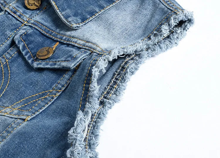 2025 Men's Fashion Jeans Sleeveless Jacket Vest Male Black Blue Denim Jeans Vest  Man Cowboy Outdoors Waistcoat Mens Jacket Vest