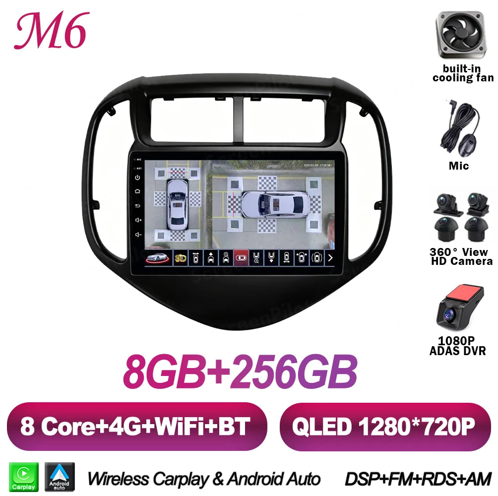 Android 16 For Chevrolet Aveo Sonic 2017-2021 Car Radio Stereo Head Unit Multimedia Video Player Mirror Link Touch Screen 2 din