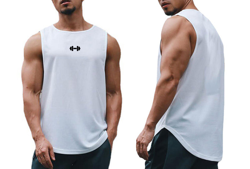 Summer Tank Top Mens Gym Fitness Training Clothing Quick Dry Silm Fit Bodybuilding Sleeveless Shirts Men Fashion Basketball Vest