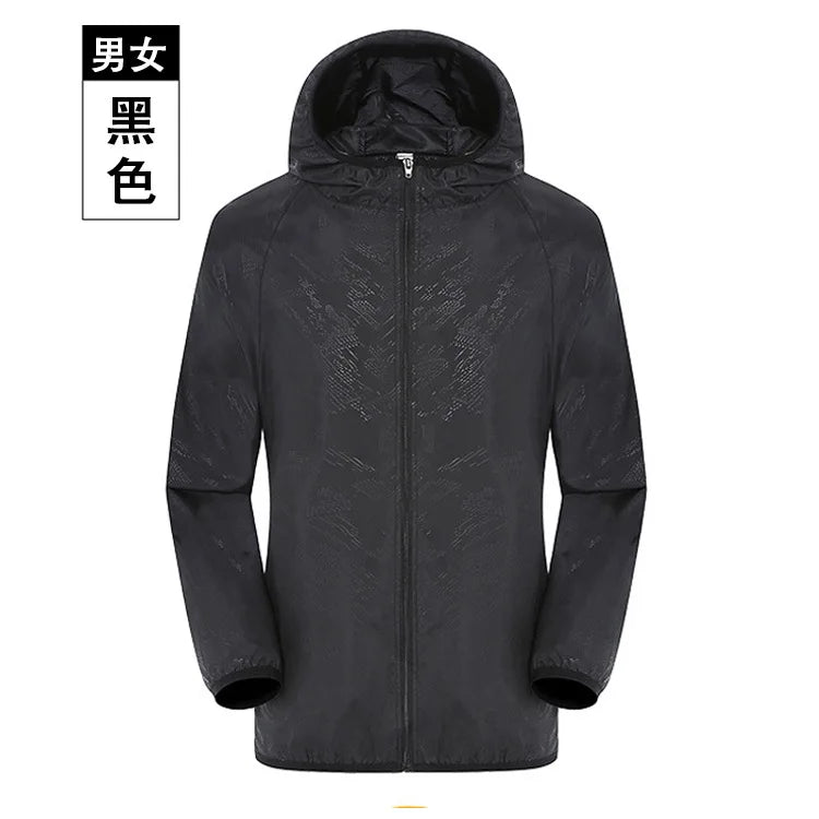 Men Women Hiking Jacket Waterproof Quick Dry Camping Hunting Clothes Sun-Protective Outdoor Sports Coat Anti UV Windbreaker