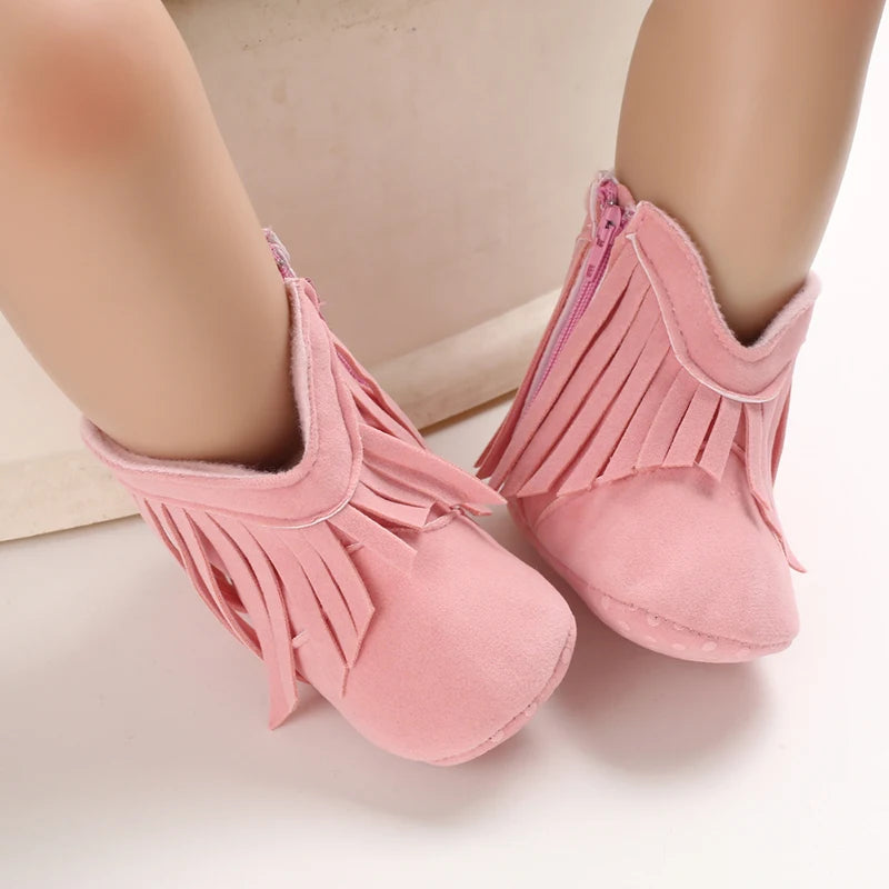Newborn Baby Boots 0 12 Months Winter Denim First Walkers Boys Girls Warm Casual Western Style