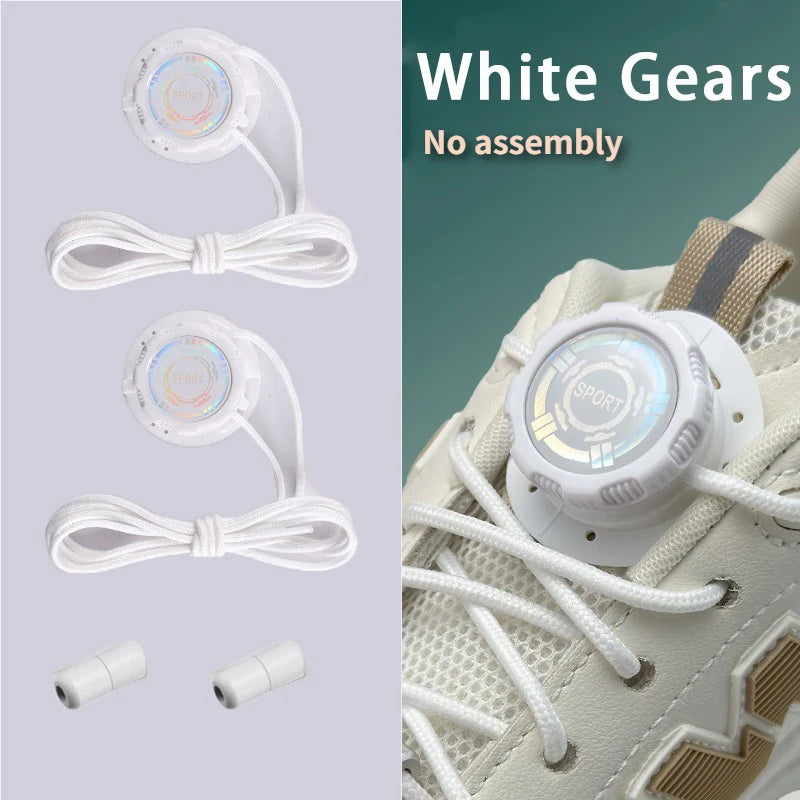 1 Pair of Sports Shoe Laces, Lace-free Swivel Buckle for Men and Women, Casual Lazy Shoes, Lace Accessories, Sports Shoe Laces