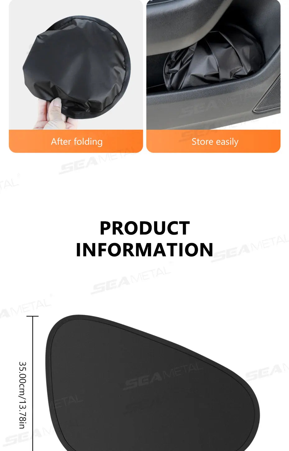 SEAMETAL Electrostatic Sun Visor for Car Side Window 4-Layer Sun Shade Curtains Anti-Glare UV-Blocker Auto Sun Protection Cover