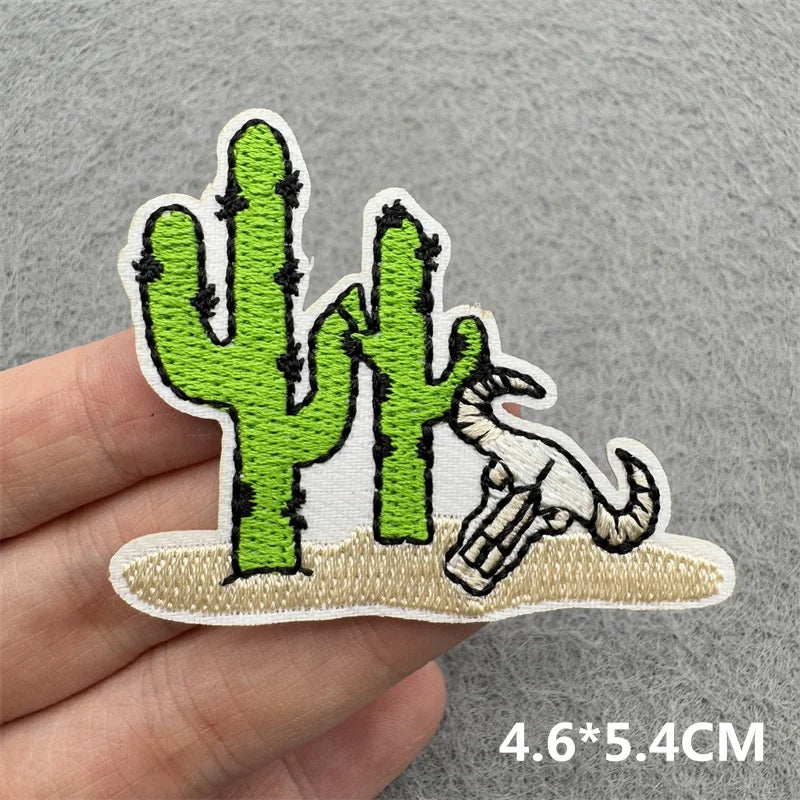 Western Cowboy Embroidered Patches DIY Boots Horse Patch For Clothing Iron On Patches Jackets Backpack Hats Sew Badges Patches