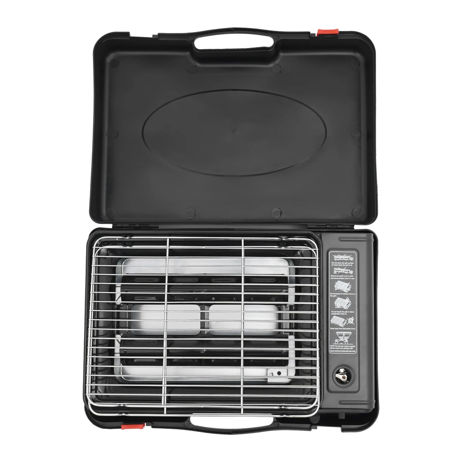 2.2KW Portable LPG/Butane Gas Grill Stove Outdoor Camping Stove Cooking BBQ Cooker Kit w/Carrying Case for Traveling Trekking RV