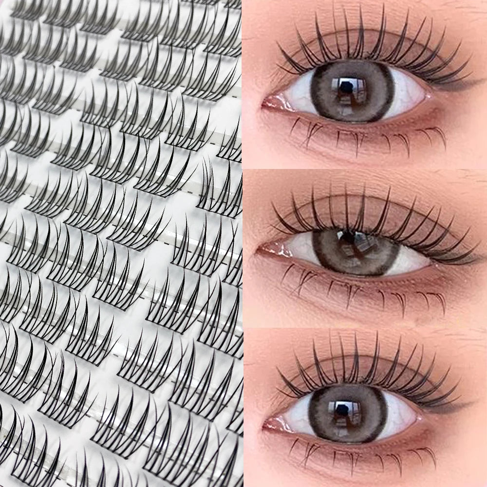 Large Capacity Fish Tail Fake Eyelashes Natural Russian Anime Eyelashes Natural Eyelashes Cosplay Single Cluster Fake Eyelashes