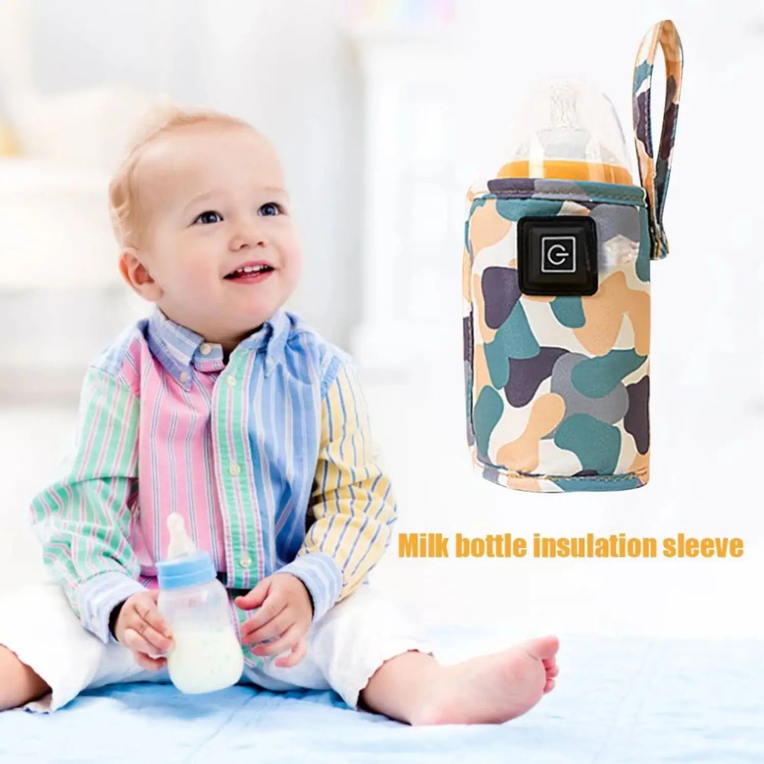 USB Milk Water Warmer Travel Stroller Insulated Bag Baby Nursing Bottle Heater Safe Kids Supplies for Outdoor Winter
