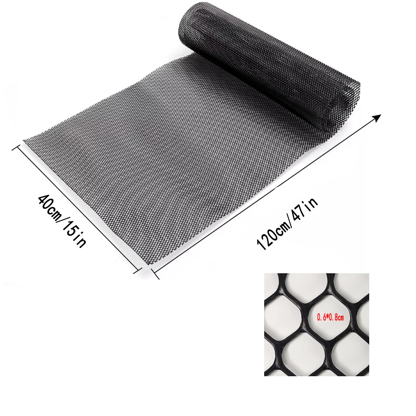 1pc Universal Hood Vent Racing Grills 120X40cm Grill Honeycomb Hexagon Mesh Grille ABS Plastic Spoiler Bumper Vents Car Parts