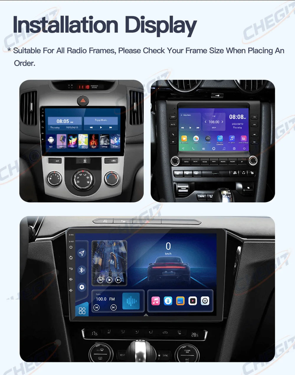 2 Din Universal Android 13 Car Radio 7/9/10 Inch Wireless CarPlay Android Auto GPS Bluetooth Multimedia Head Unit for Toyota