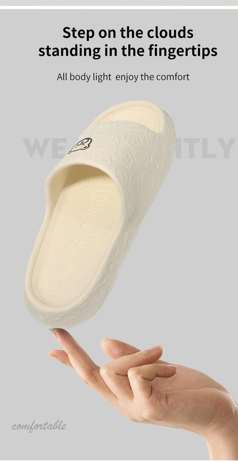 Non-Slip Slippers for Women Outdoor Wear 2024 New Indoor Home Sandals Female Summer Eva