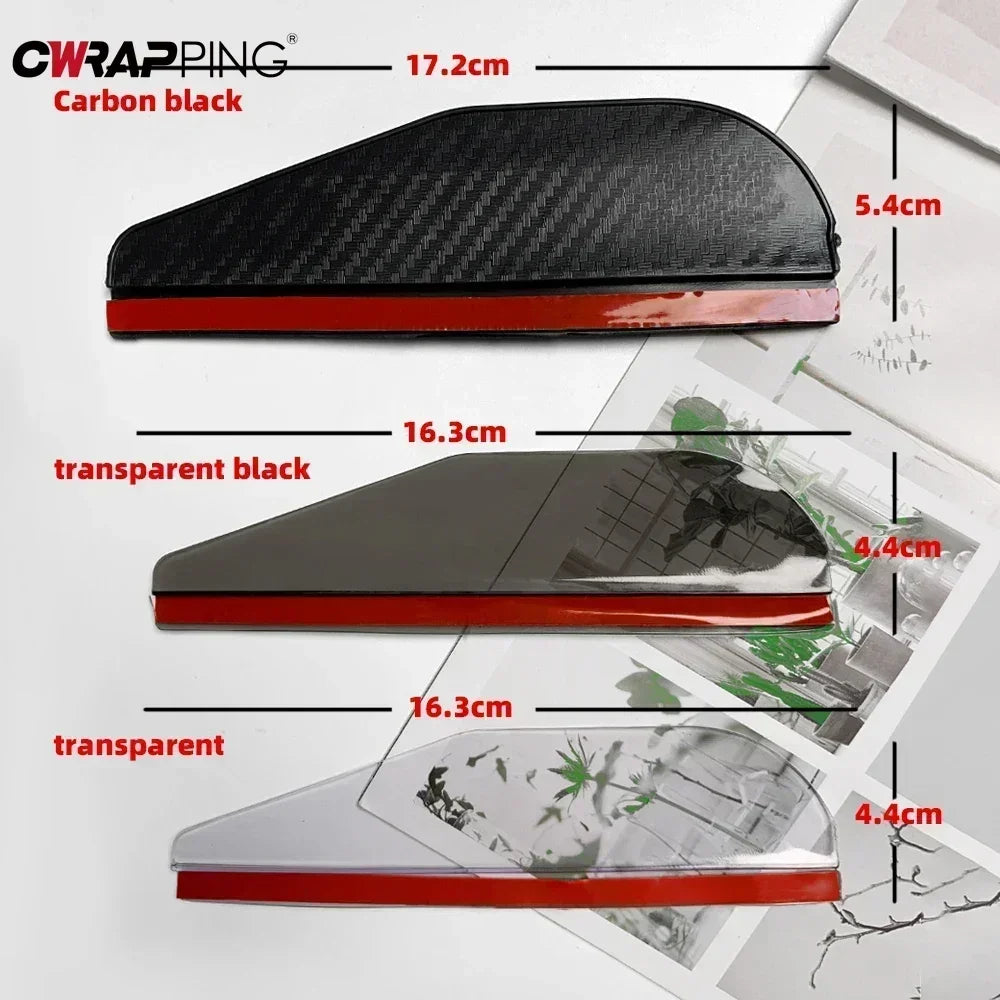 2/4Pcs Carbon Fiber Car Rearview Mirror Rain Shield Eyebrow Flexible Rearview Mirror Rain Shield Protector Eyebrow Rain Cover