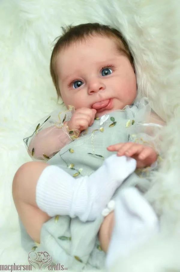 [With Boy Belly ] 20.5inch Reborn Baby Blank Kit Sebby By Cassie Brace Soft Touch without COA
