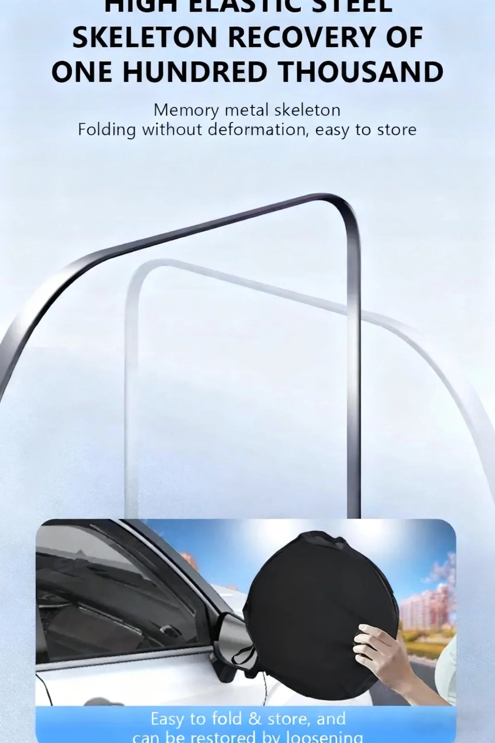 5-Layer Car Windshield Sun Shade Cover Foldable Thicken Front Window UV Refletive Sunshade Curtain Sun Protection Cover