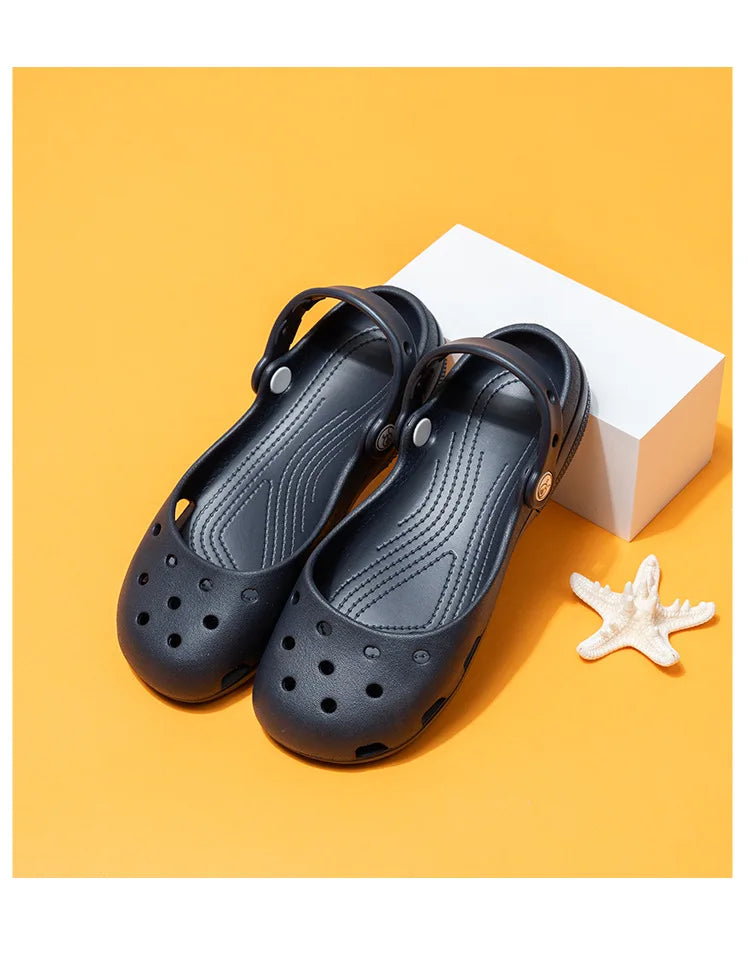 2026 Summer New Women'S Ballet Cave Shoes Mary Jane Eva Durable Anti Slip And Odorous Flat Shoes Beach Shoes For Outdoor Wear
