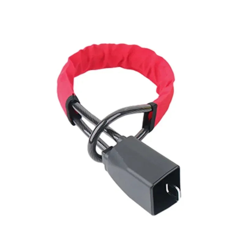 Car Steering Wheel Lock Anti-theft Steel Cable Security Device Universal Fit for Vehicles Prevent Theft Durable Security Rope