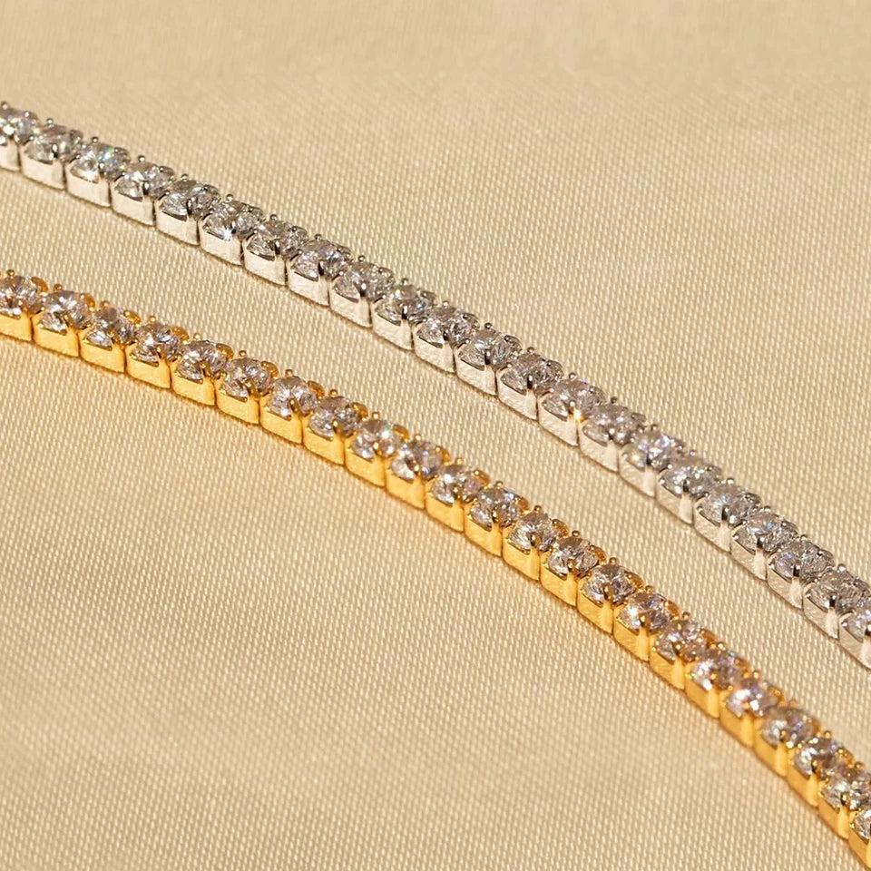 EManco Stainless Steel Women's Zirconia Tennis Bracelet Classic Bridal Accessories Wholesale