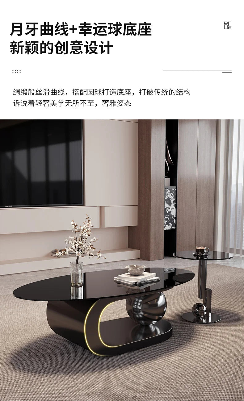 Round Trendy Coffee Table Exquisite Luxury European Trendy Coffee Tables Simple Beauty Mesa Auxliar Living Room Furniture