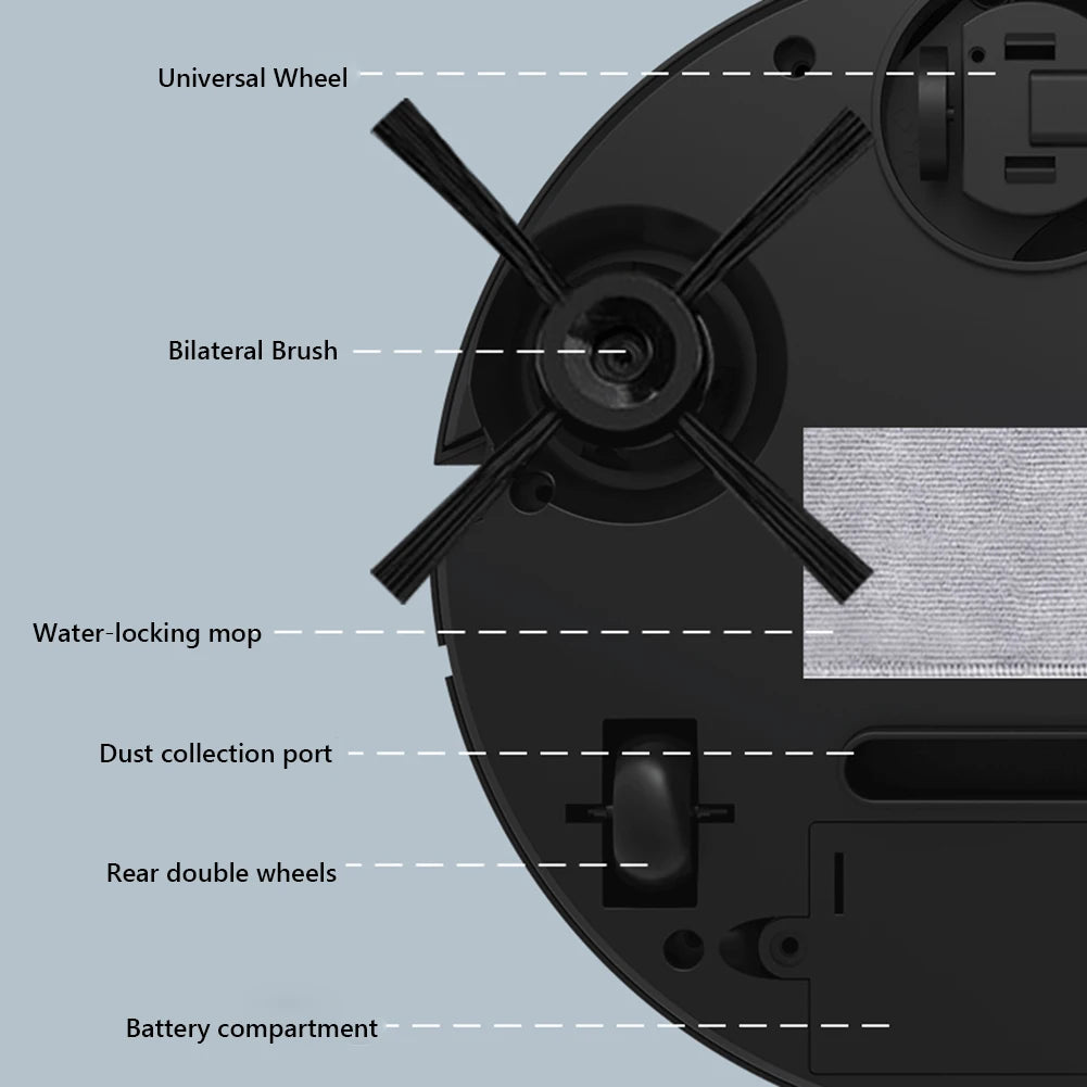 Intelligent Sweeping Robot Household Vacuum Cleaner Smart Vacuum Mop Robot Portable Sweeping Machine Home Cleaning Appliances