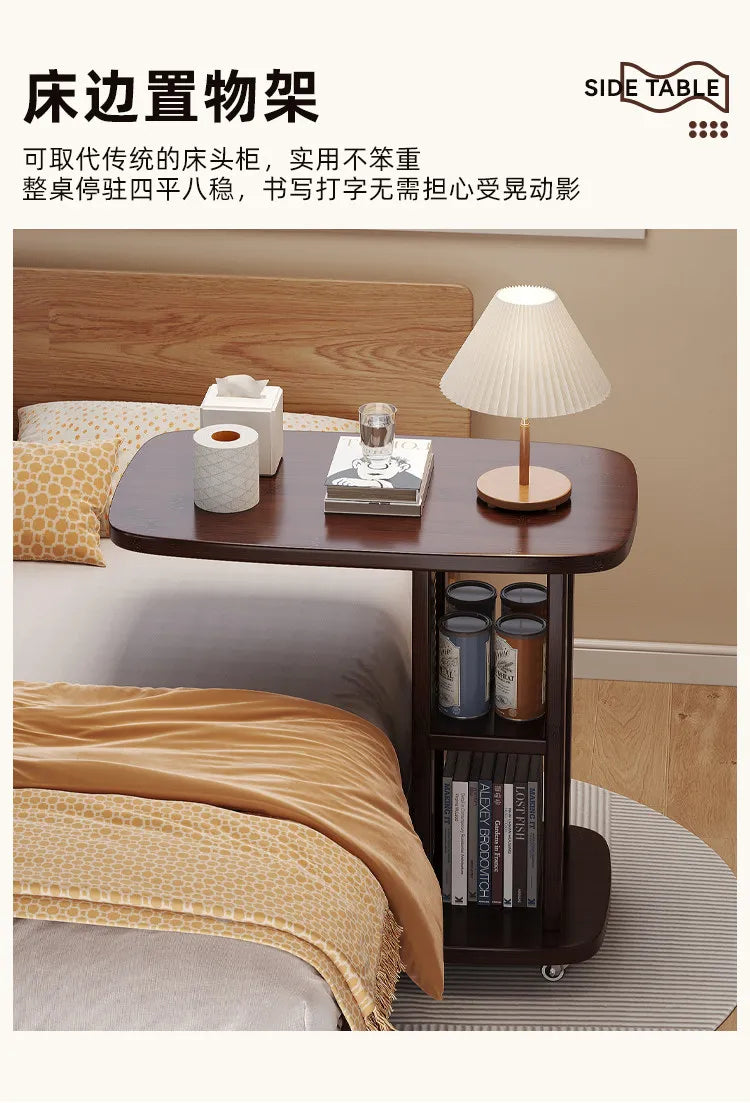 Office Desks Wooden Side Table Floor Side Tall Sofa Coffee Table Study Retro Table Basse Salon Furniture For Living Room