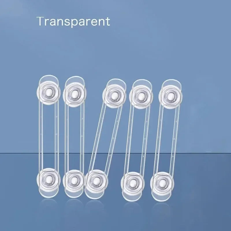 Multi-functional Child Safety Lock Transparent Anti-Opening Soft Strap Drawer & Refrigerator Lock for Home Security