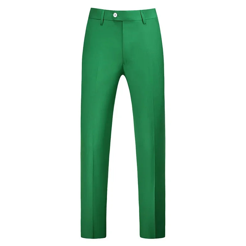 Men Dress Pants Solid Color Slim Fit Business Casual Office Wedding Formal Trousers High Quality Men Clothing Suit Pants 29-40