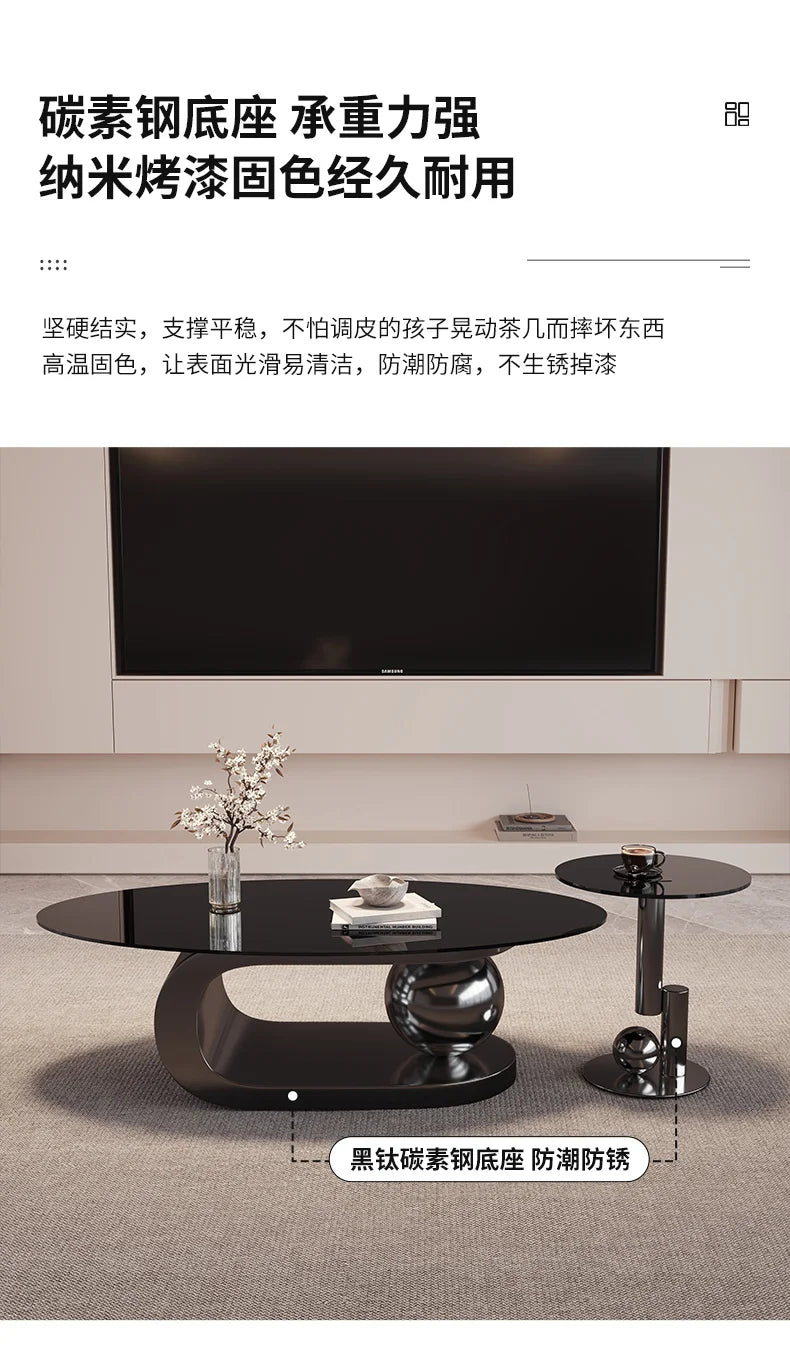 Round Trendy Coffee Table Exquisite Luxury European Trendy Coffee Tables Simple Beauty Mesa Auxliar Living Room Furniture