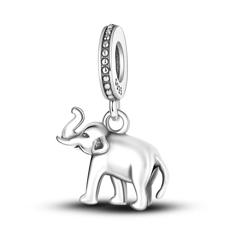 925 Sterling Silver Charms Beads Pendant Tree of Life Dog Elephant Love Heart Charm Fit Original Bracelet DIY Women Jewelry Gift