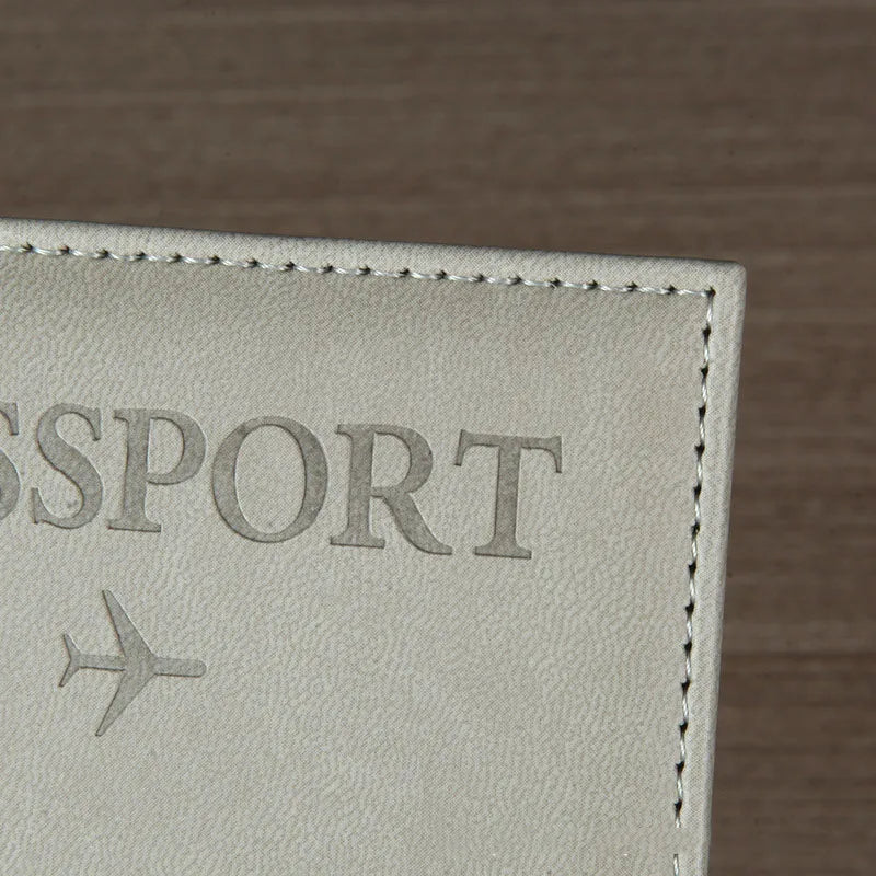 Lover The World Map Passport Cover Hot Stamping Simple Plane Women Men Travel Passport  Case Holder Fashion Wedding Gift