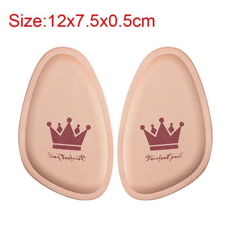 Women Forefoot Pad Pain Relief Insert Half Size Insoles Non-slip Cushion Shoe Breathable Sweat Absorbing Foot Pads for Shoes