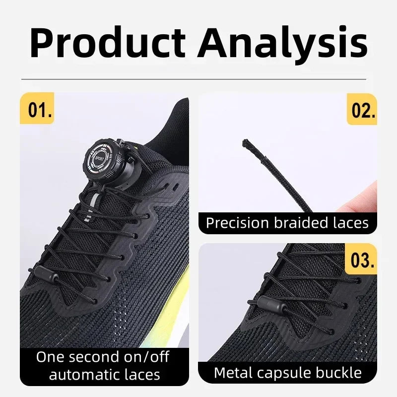 1 Pair of Sports Shoe Laces, Lace-free Swivel Buckle for Men and Women, Casual Lazy Shoes, Lace Accessories, Sports Shoe Laces