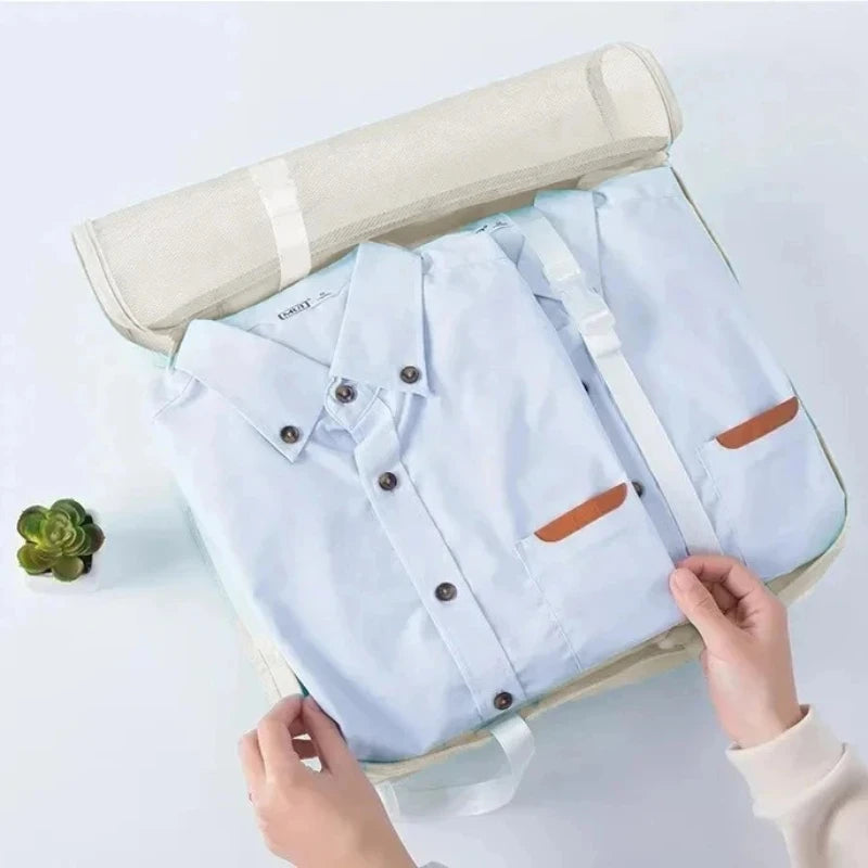 7/10 Pcs Set Travel Organizer Storage Bags Suitcase Packing Cubes Cases Portable Wardrobe Luggage Clothes Shoe Pouch Fold