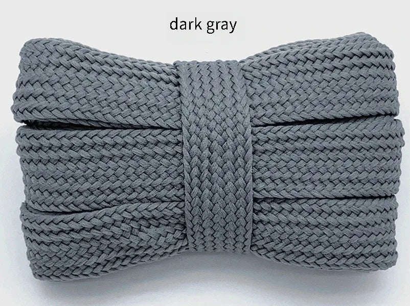 New 2cm wide fashion laces men and women sneakers flat shoes casual shoes lace length 100/120/140/160cm shoelace 18 color