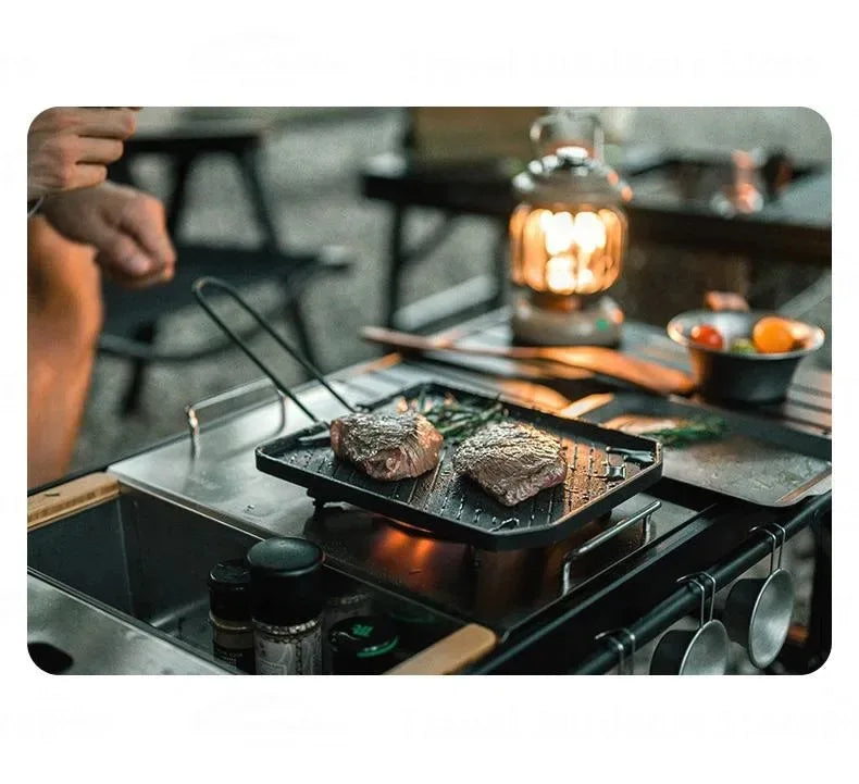 Naturehike Camping Frying Pan Cookware Folding Non-stick Pan Outdoor Ultralight Portable Easy Clean Grill BBQ Plate