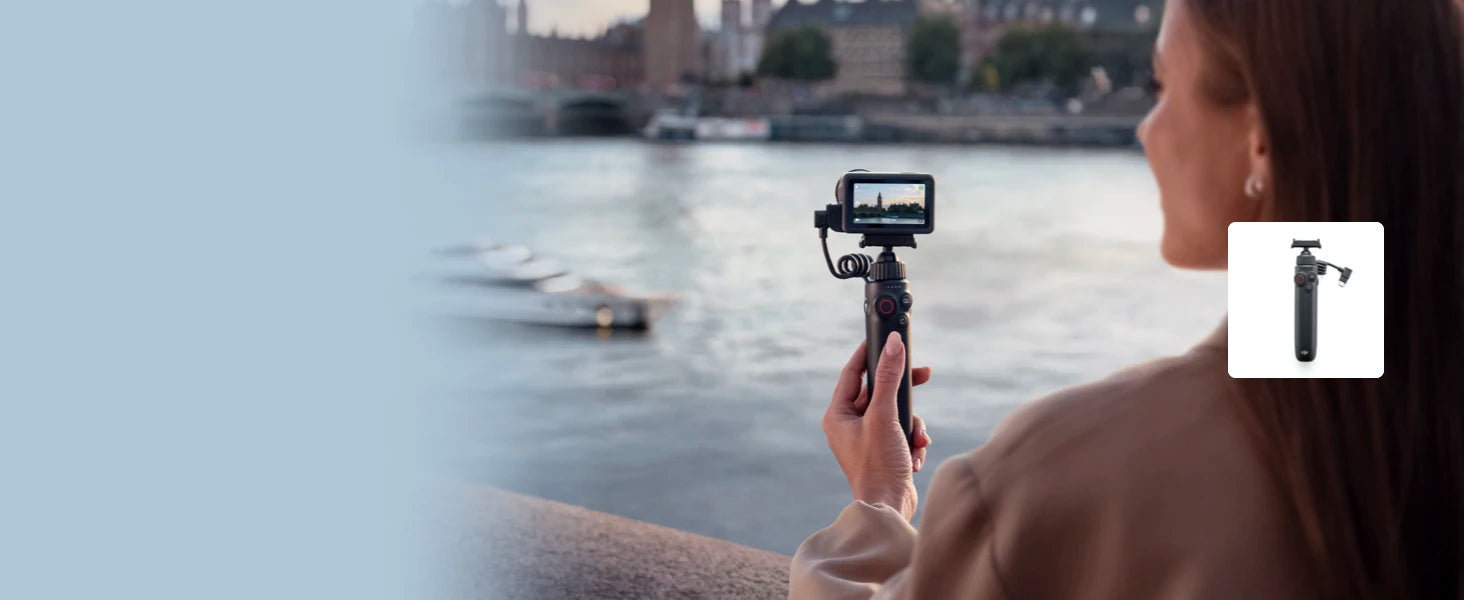 DJI Osmo Action 6 Standard Combo All-In-One Flagship Action Camera 8K Waterproof Action Camera with 1/1.1" Square Sensor Variable Aperture of f/2.0–f/4.0 Rocksteady 3.0 Cold-Resistant 4hrs Battery Built-in 50GB Storage Vlog