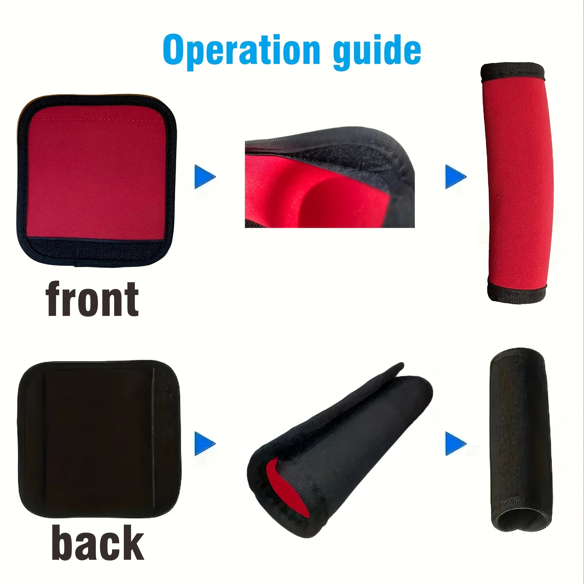 Heavy-Duty Subwoofer Handle Wrist Strap - Red Fabric Car Stereo Accessory with Non-Slip Grip, Compatible with Car Amplifier Spea