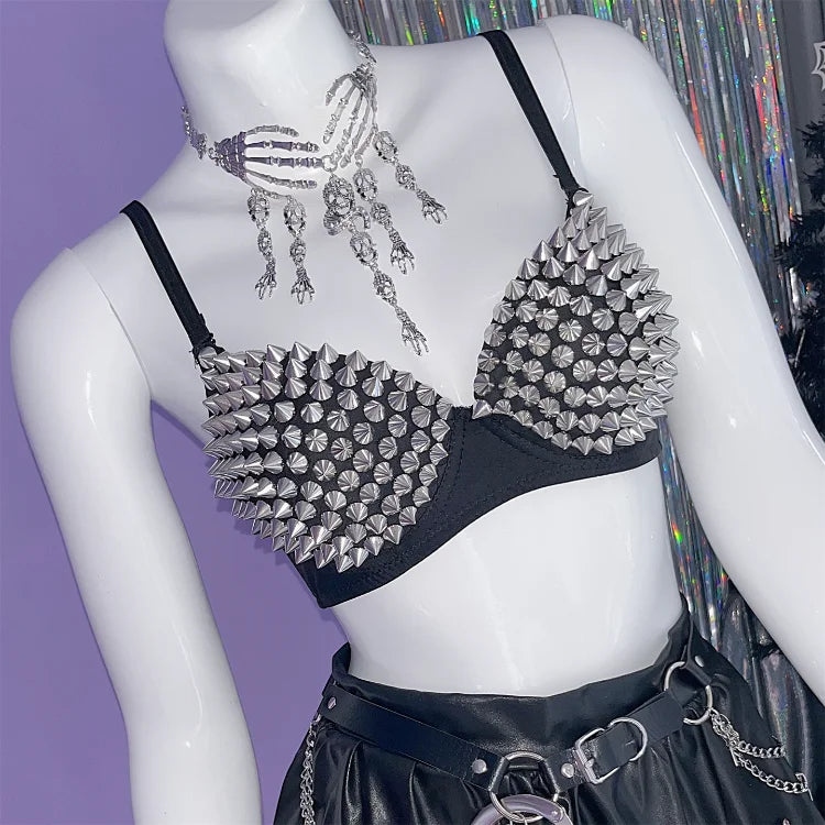 New Underwear Bras Newest Sexy Lingerie Women'S Rhinestone Cover Bra Top Silver Plunge Wire Free Bralete Fashion Sequined